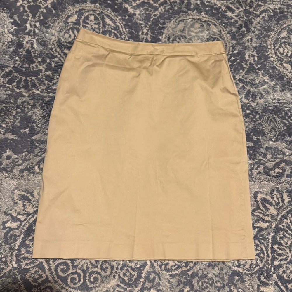 346 Brooks Brothers Stretch Pencil Skirt With Stitch Design Size 10